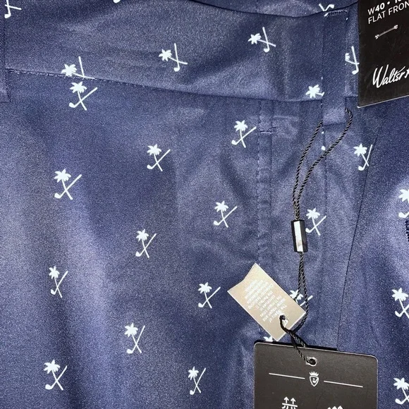 Walter Hagen perfect 11 golf shorts size 34 10” golf club print - Picture 5 of 5